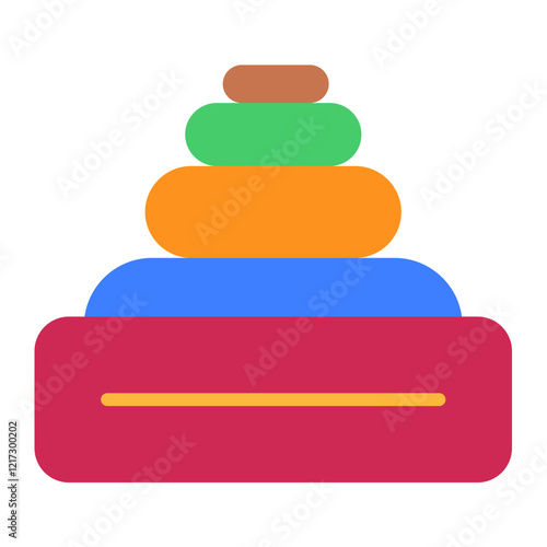Stack Toy Icon Style