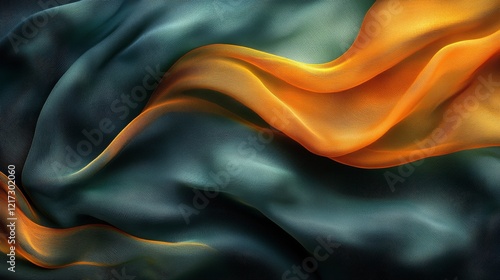 Vibrant colors of fabric swirling together in elegant harmony