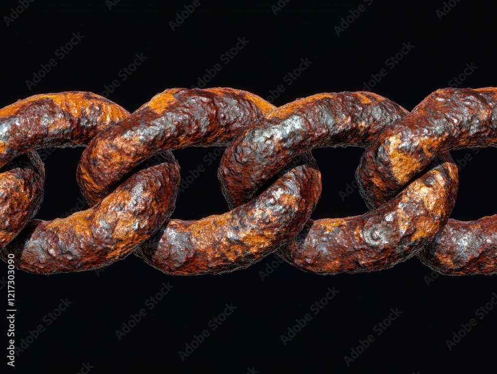 Fototapeta premium Rusted Chain Link