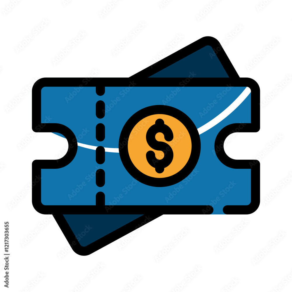 Animated coupon ticket with a dollar sign in center. Suitable for financial promotions, discount offers, sales, and lottery concepts on digital platforms.
Animated coupon ticket with a dollar sign in center. Suitable for financial promotions, discount offers, sales, and lottery concepts on digital platforms.