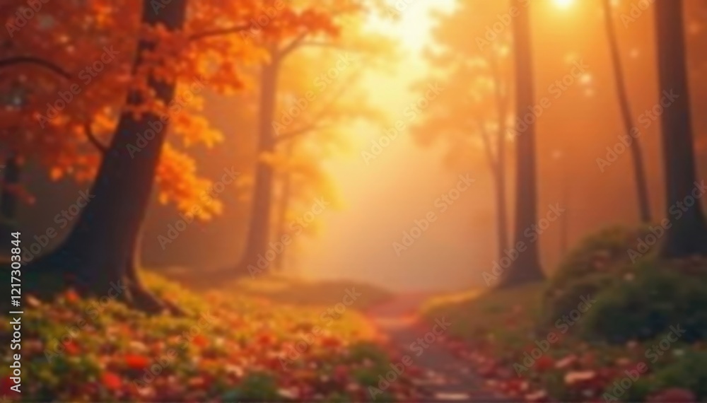 Fototapeta premium Dreamy hazy orange blur, ethereal and calming, texture, design
