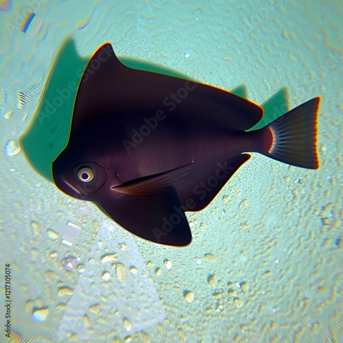 Dusky batfish from Bali, Indonesia photo