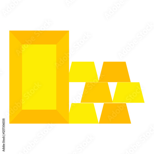 Gold Ingot Icon Style