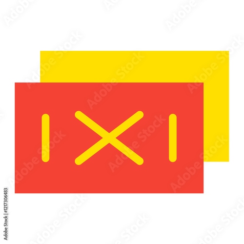 Red Card Icon Style