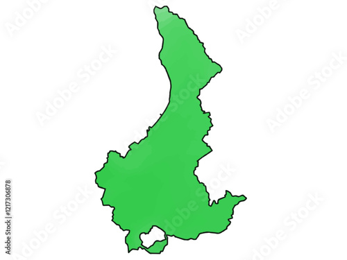 少しゆるい石狩振興局地図 北海道 日本