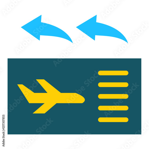 Airfare Reimbursement Icon Style