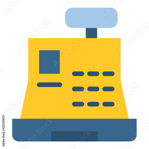 Cashier Machine Icon Style