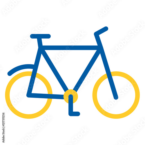 Cycling Tour Icon Style