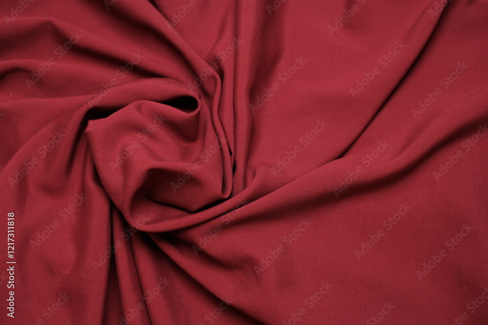 Obraz premium red cloth forming abstract pattern