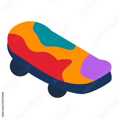 Skateboard Icon Style