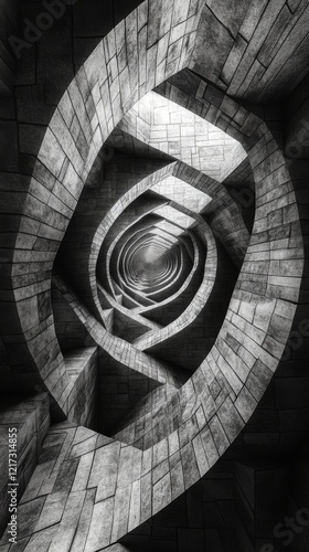 Close-up view of hexagonal shapes arranged in a modern geometric pattern