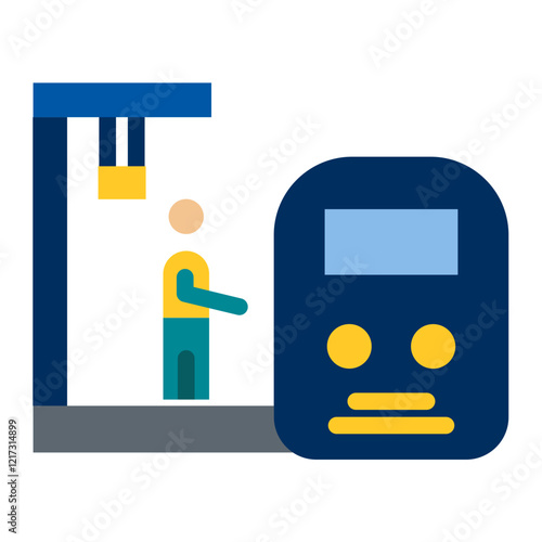 Train Platform Icon Style