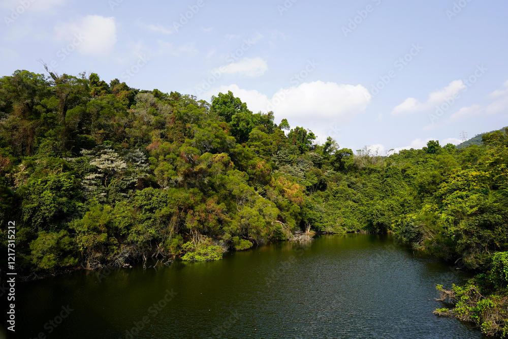 Tsing Tam Reservoir in Kam Tin, Yuen Long, Hong Kong Tsing Tam Reservoir in Kam Tin, Yuen Long, Hong Kong