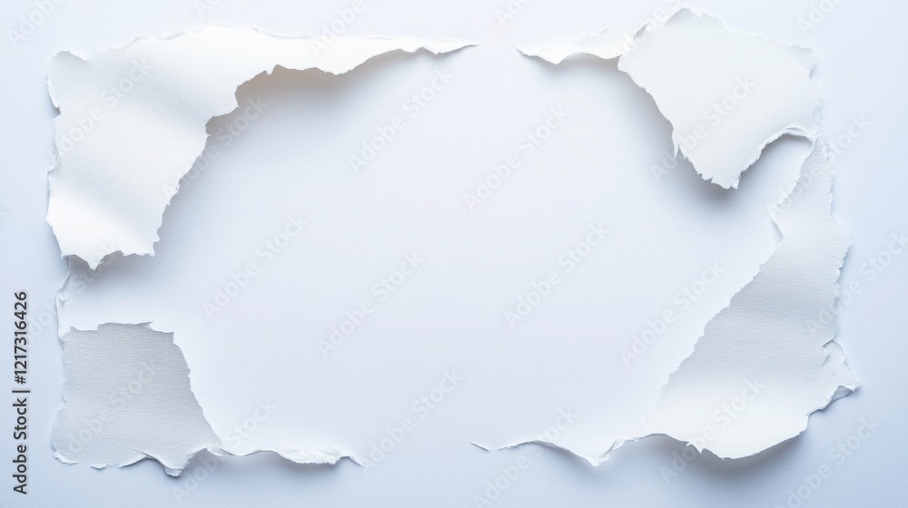 a paper sheet being ripped into two, detailed close-up of the fibers and edges, soft lighting a paper sheet being ripped into two, detailed close-up of the fibers and edges, soft lighting