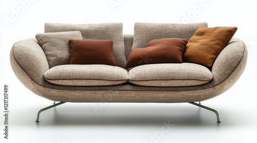 Modern minimalist sofa designed for comfort and style in contemporary living ...