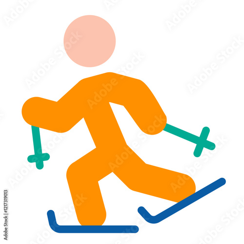 Ski Run Icon Style