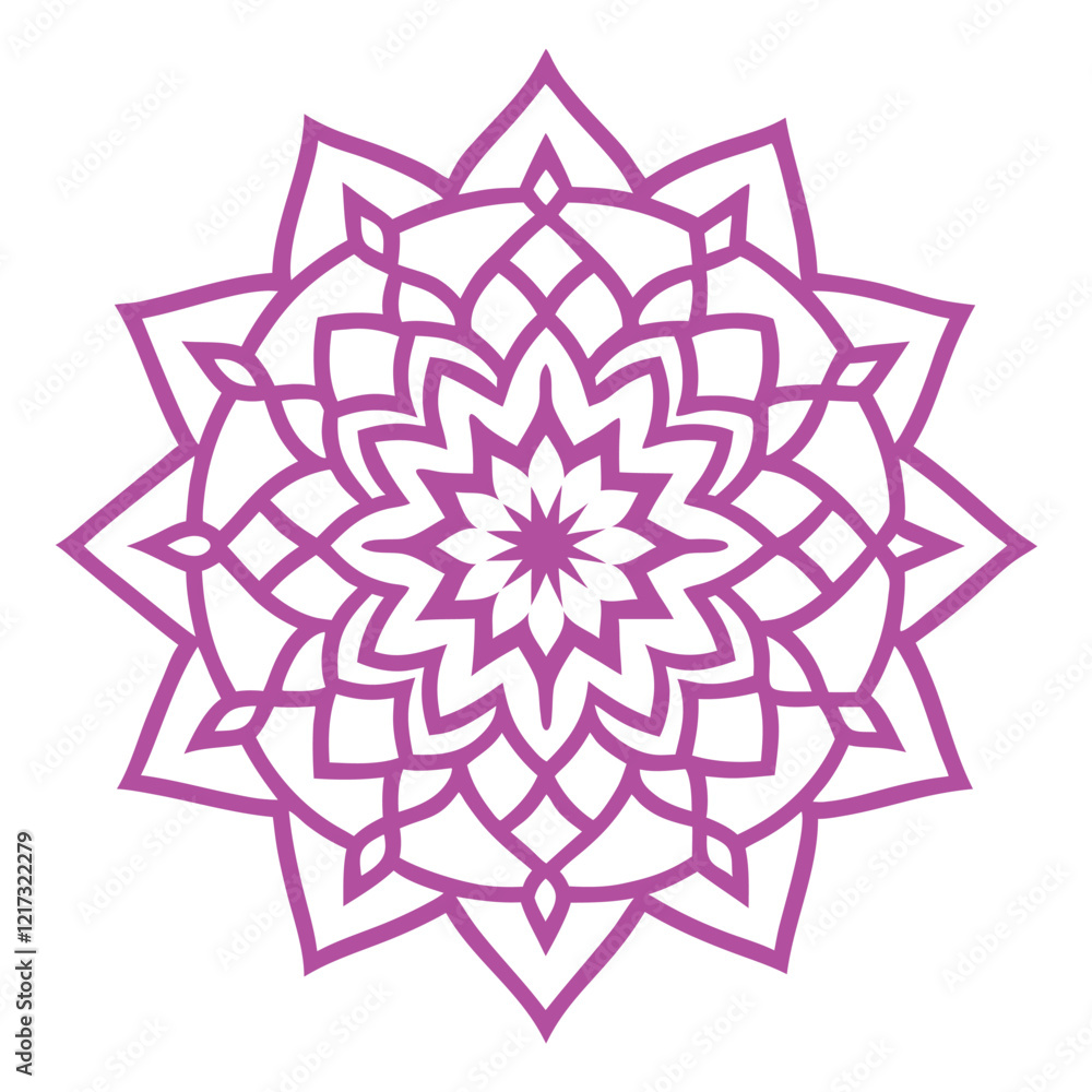 Beautiful Mandala Art with Islamic Geometric Shapes Beautiful Mandala Art with Islamic Geometric Shapes