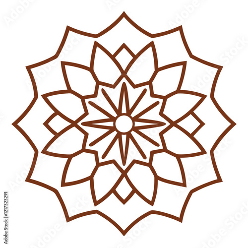 Unique Islamic Mandala Art for Mindful Meditation