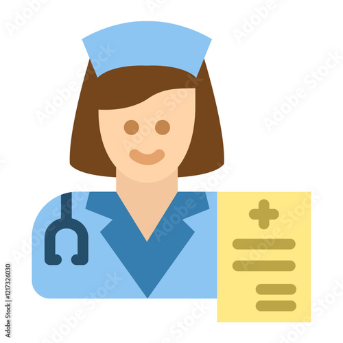 Nurse Practitioner Icon Style
