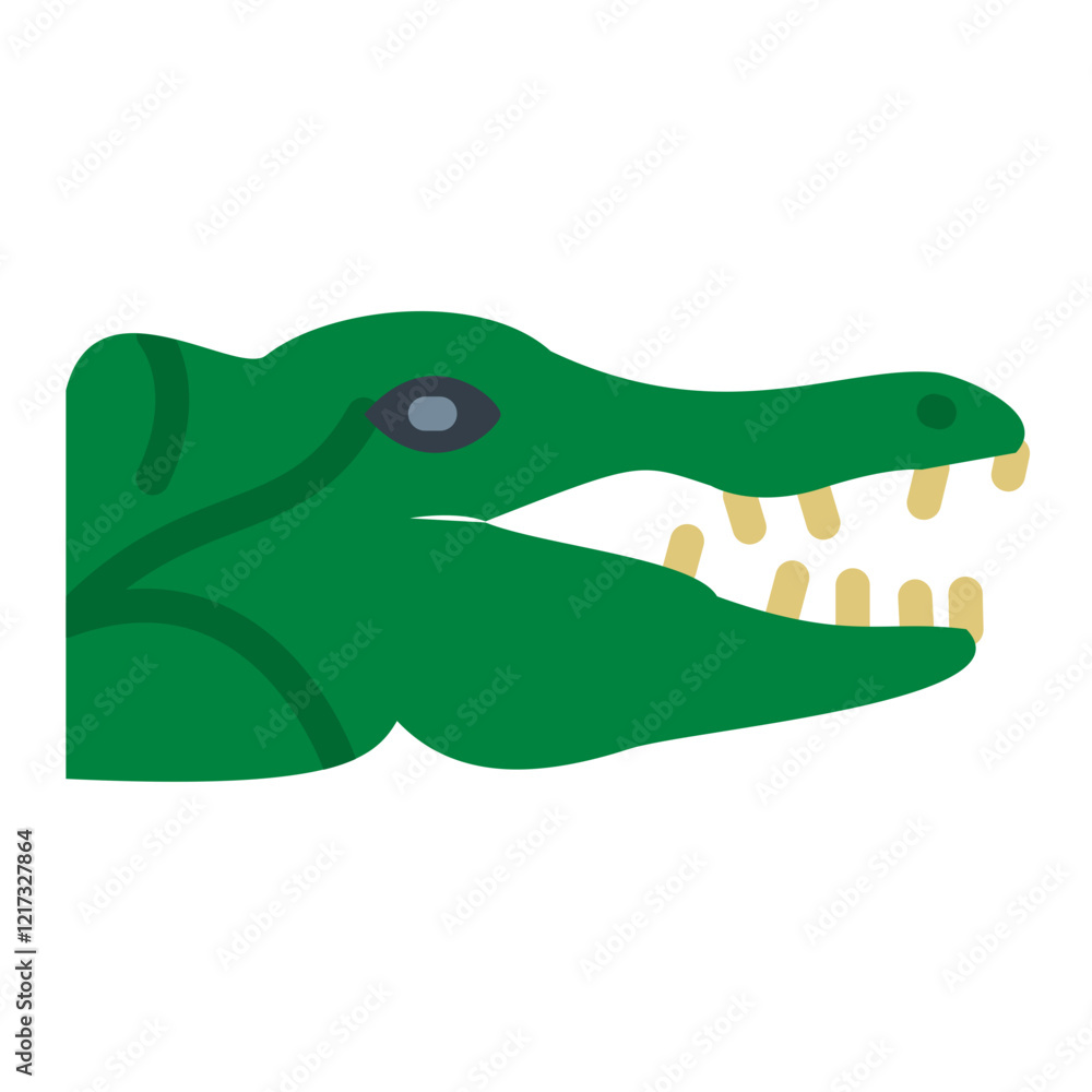 Naklejka premium Crocodile Icon Style