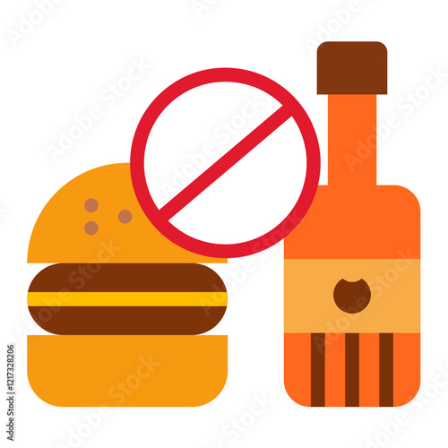 Food Addiction Icon Style