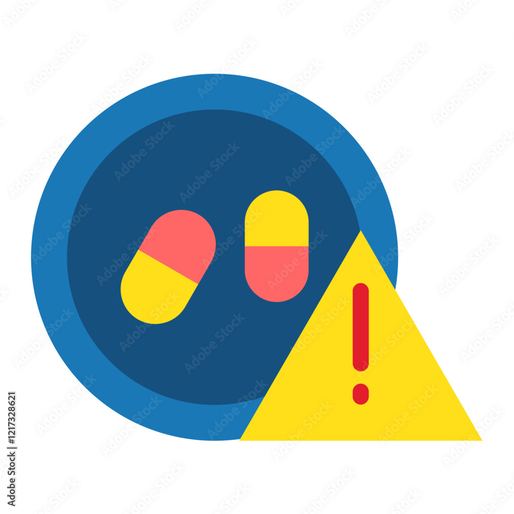 Fototapeta premium Overdose Icon Style