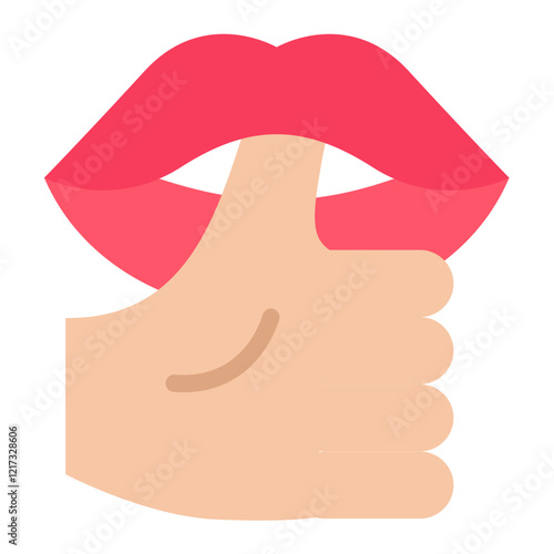 Thumb Sucking Icon Style