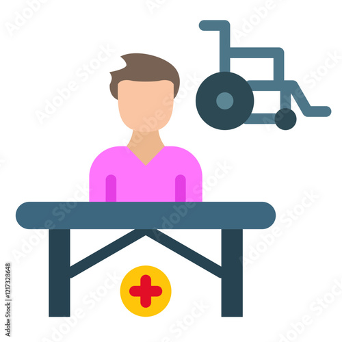 Rehab Clinic Icon Style