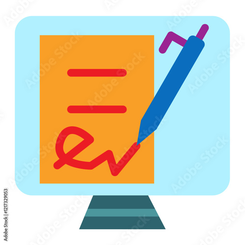 Digital Signature Icon Style