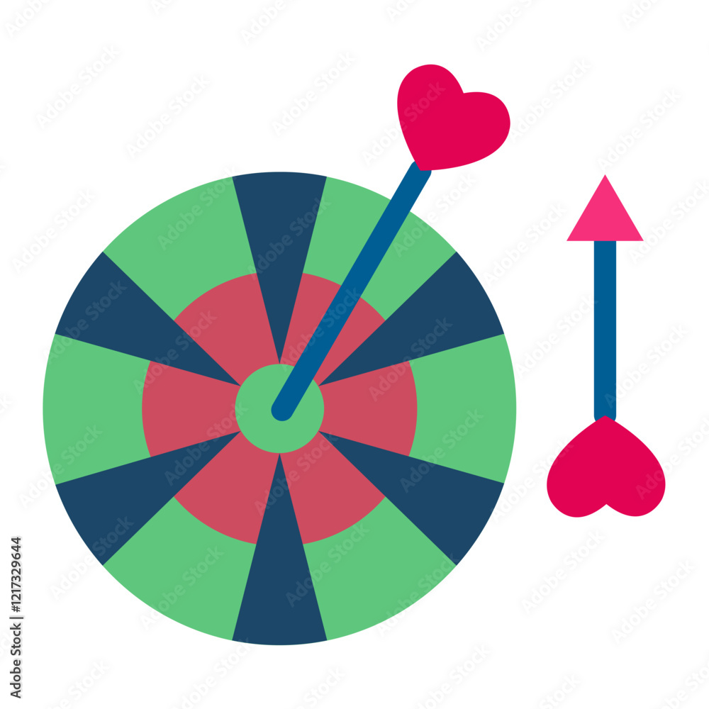 Obraz premium Darts Icon Style