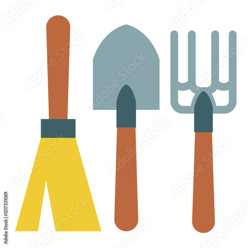 Garden Tools Icon Style
