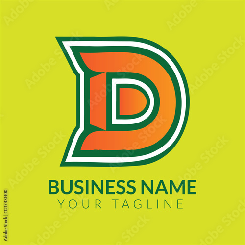 d letter logo