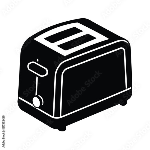 toaster oven vector illustration