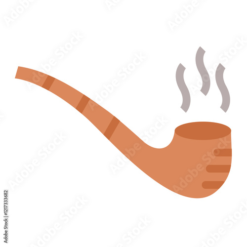 Smoking Pipe Icon Style