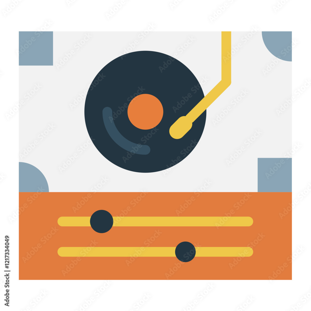 Turntable Icon Style Turntable Icon Style