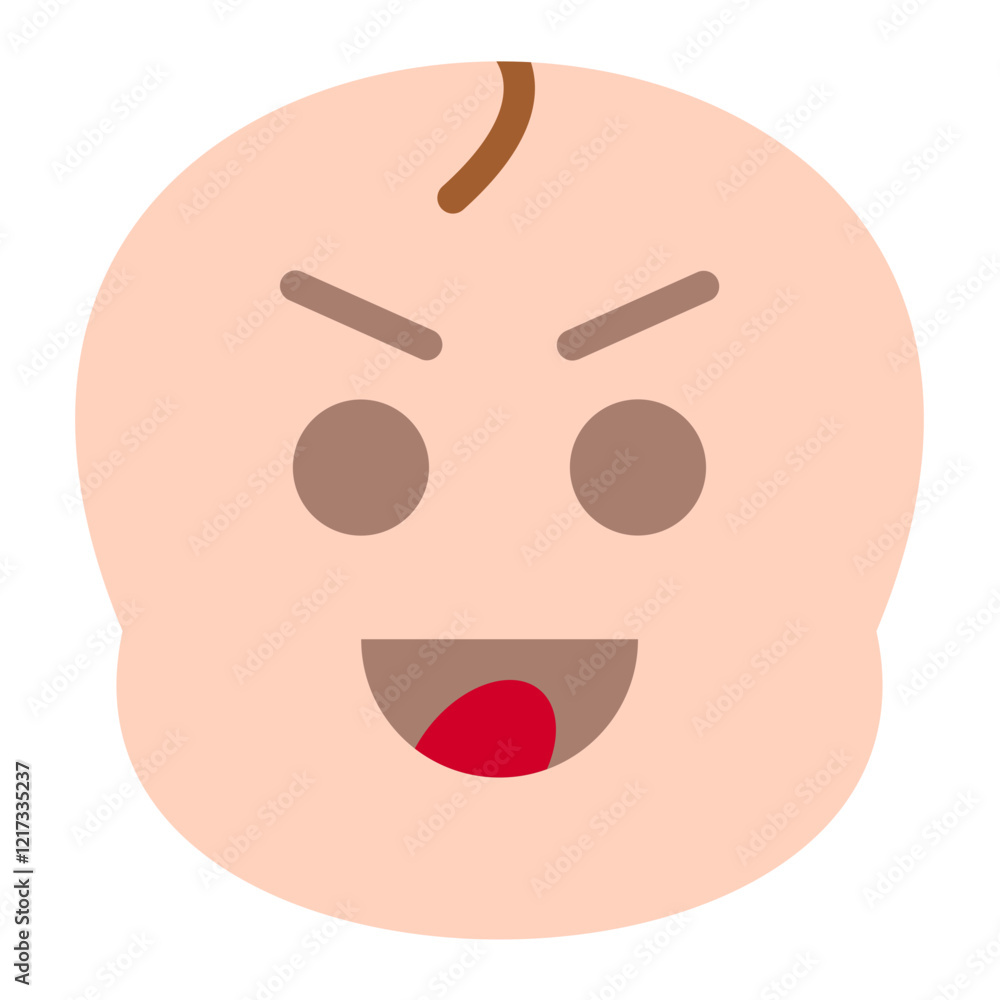 Laughing baby Icon Style Laughing baby Icon Style