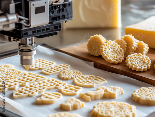 3D Printed Artisanal Cheese Crackers