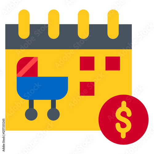 Maternity benefits Icon Style