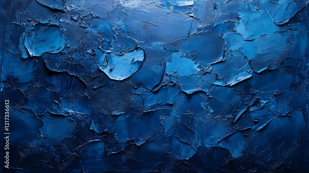 Abstract deep blue textured background with layered paint forms, creating a calming and modern artistic effect. Abstract deep blue textured background with layered paint forms, creating a calming and modern artistic effect.