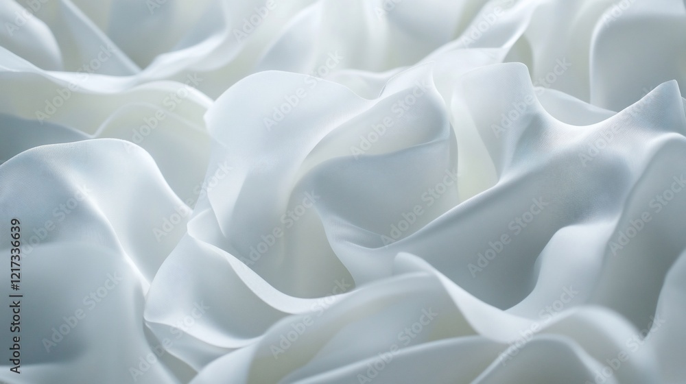 Fototapeta premium Abstract white fabric texture background.