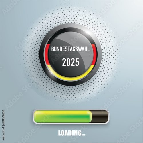 Startknopf Bundestagswahl 2025 Loading