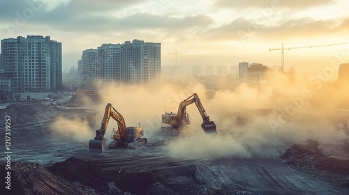 Massive Machinery Churning ...
