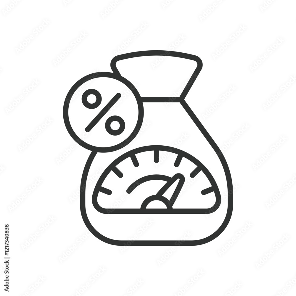 Credit score, icon in line design. Credit score, credit, finance, rating, debt, loan, banking on white background vector. Credit score editable stroke icon Credit score, icon in line design. Credit score, credit, finance, rating, debt, loan, banking on white background vector. Credit score editable stroke icon