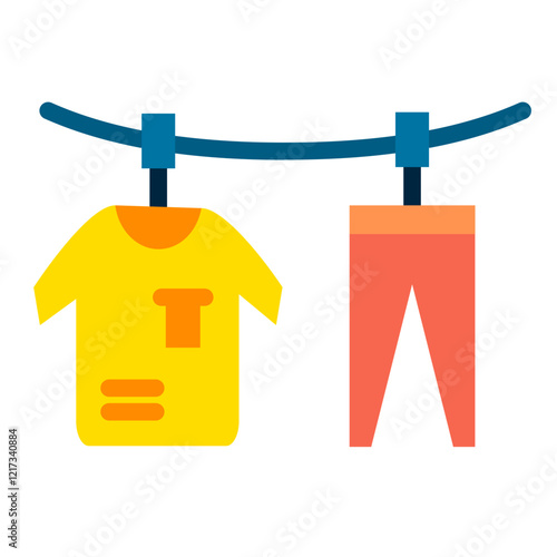 Hanging Clothes Icon Style