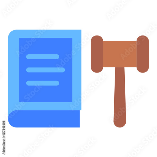 Law Book Icon Style