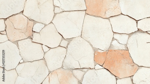 Cracked and weathered sandstone in warm hues, offering a rustic and organic texture for a striking wallpaper design.