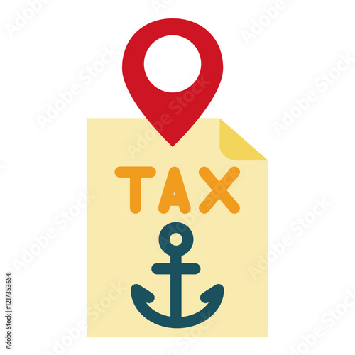 Tax Compass Icon Style