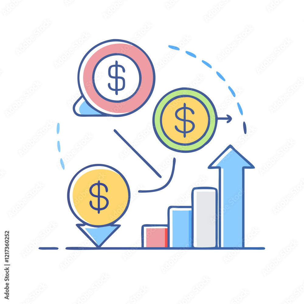currency devaluation icon, currency devaluation vector illustration-simple illustration of currency devaluation, perfect for currency devaluation logos and icons currency devaluation icon, currency devaluation vector illustration-simple illustration of currency devaluation, perfect for currency devaluation logos and icons
