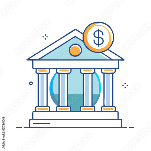 federal reserve icon, federal reserve vector illustration-simple illustration of federal reserve, perfect for federal reserve logos and icons