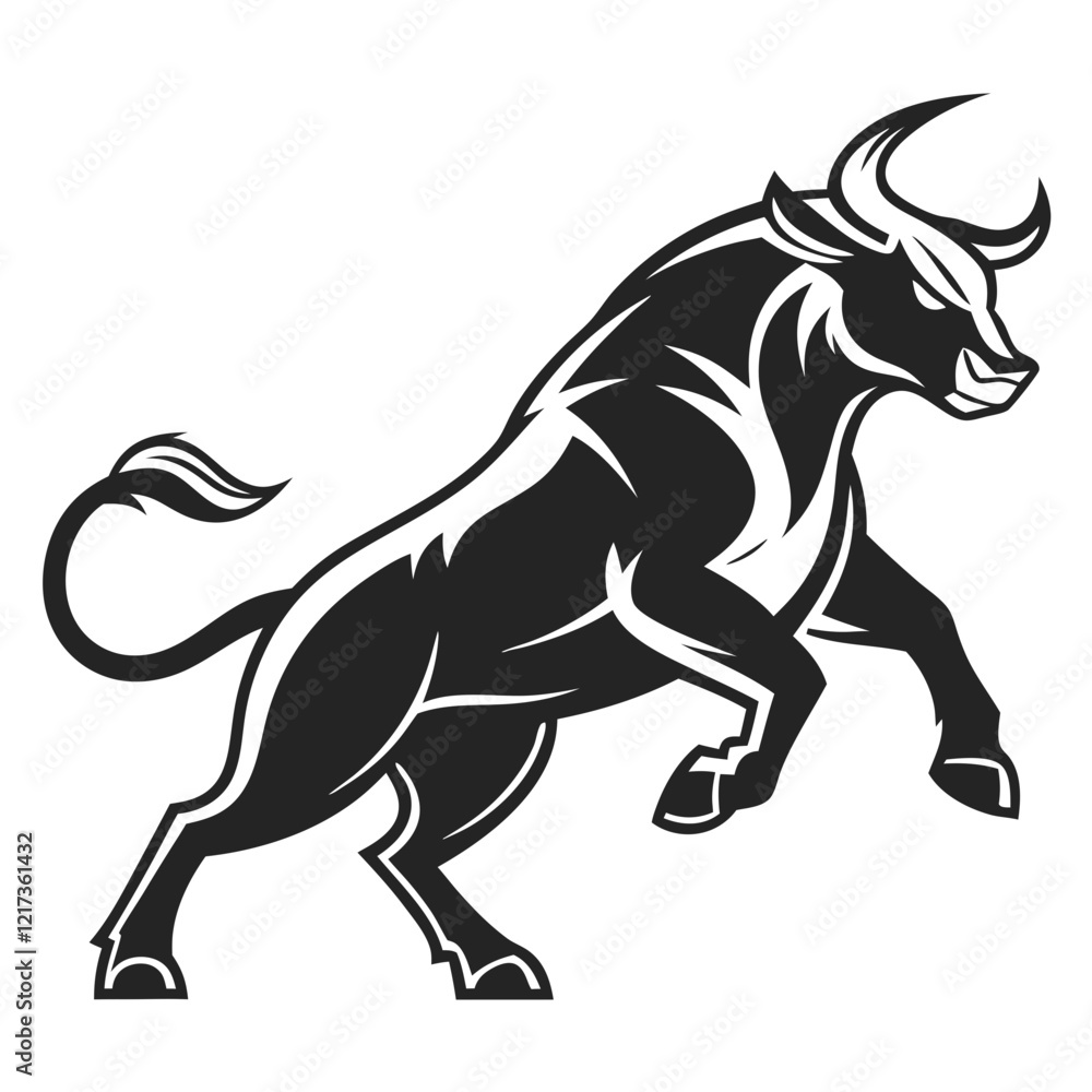 bull logo, black outline, vector graphic, transparent background bull logo, black outline, vector graphic, transparent background